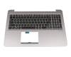 0KN0-UQ2UI13 Original Pegatron Tastatur inkl. Topcase US (englisch) schwarz/grau mit Backlight