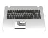 0KN1-2R2GE12 Original Pega Tastatur inkl. Topcase DE (deutsch) schwarz/silber mit Backlight