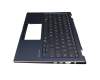 0KN1-682GE13 Original Pegatron Tastatur inkl. Topcase DE (deutsch) schwarz/blau mit Backlight