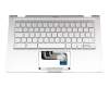 0KN1-7EGE12 Original Asus Tastatur inkl. Topcase DE (deutsch) silber/silber mit Backlight