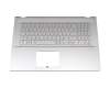 0KN1-D02GE11 Original Pega Tastatur inkl. Topcase DE (deutsch) silber/silber