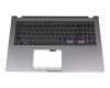 0KNB0-5109GE00 Original Asus Tastatur inkl. Topcase DE (deutsch) schwarz/grau mit Backlight