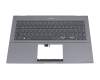 0KNB0-562CGE00 Original Asus Tastatur inkl. Topcase DE (deutsch) grau/grau mit Backlight