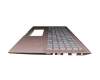 0KNB0-563KGE00 Original Asus Tastatur inkl. Topcase DE (deutsch) silber/pink mit Backlight