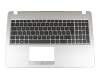 0KNB0-610TGE00 Original Asus Tastatur inkl. Topcase DE (deutsch) schwarz/silber