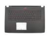 0KNB0-6615GE00 Original Asus Tastatur inkl. Topcase DE (deutsch) schwarz/schwarz mit Backlight