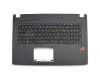 0KN1-0B4FR21 Original Pega Tastatur inkl. Topcase FR (französisch) schwarz/schwarz mit Backlight RGB