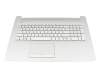 L92789-BG1 Original HP Tastatur inkl. Topcase SF (schweiz-französisch) silber/silber (mit TP/DVD)