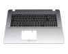 13NB0EV2P08012 Original Asus Tastatur inkl. Topcase DE (deutsch) schwarz/silber mit Backlight