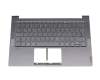 1KAFZZG0062 Original Lenovo Tastatur inkl. Topcase DE (deutsch) grau/grau mit Backlight