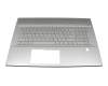 2H-BBKGMW63411 Original HP Tastatur inkl. Topcase DE (deutsch) silber/silber mit Backlight