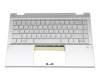 2H-BCRGMI63411 Original HP Tastatur inkl. Topcase DE (deutsch) silber/silber mit Backlight