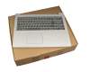 5CB0N86492 Original Lenovo Tastatur inkl. Topcase DE (deutsch) grau/silber (Fingerprint)