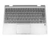 5CB0Q12250 Original Lenovo Tastatur inkl. Topcase DE (deutsch) dunkelgrau/silber mit Backlight