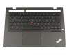 63708D Original Lenovo Tastatur inkl. Topcase DE (deutsch) schwarz/schwarz mit Backlight und Mouse-Stick