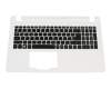 638050DBK201 Original Acer Tastatur inkl. Topcase DE (deutsch) schwarz/weiß