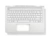 71NFK132060 Original HP Tastatur inkl. Topcase DE (deutsch) silber/silber mit Backlight