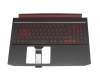 71NHKP2BO015 Original Acer Tastatur inkl. Topcase DE (deutsch) schwarz/schwarz/rot mit Backlight