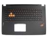 90NB0DZ1-R31GE0 Original Asus Tastatur inkl. Topcase DE (deutsch) schwarz/schwarz mit Backlight