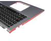 90NB0J52-R30101 Original Asus Tastatur inkl. Topcase DE (deutsch) schwarz/silber mit Backlight