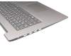 AM1JX000 Original Lenovo Tastatur inkl. Topcase DE (deutsch) grau/silber (Fingerprint)