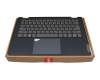 AM374000250 Original Lenovo Tastatur inkl. Topcase US (englisch) grau/blau mit Backlight