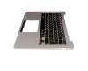 ASM16A96D0J4421 Original Chicony Tastatur inkl. Topcase DE (deutsch) schwarz/silber mit Backlight