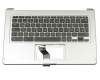 Acer Chromebook R13 (CB5-312T) Original Tastatur inkl. Topcase DE (deutsch) schwarz/silber