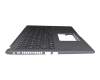 Asus VivoBook 15 F509JA Original Tastatur inkl. Topcase DE (deutsch) schwarz/grau mit Backlight