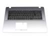 Asus VivoBook 17 X705UV Original Tastatur inkl. Topcase DE (deutsch) schwarz/silber