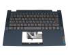 C550-14 Main Original Lenovo Tastatur inkl. Topcase DE (deutsch) dunkelgrau/blau mit Backlight blau