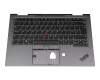 CM19-CH F8 Original Lenovo Tastatur inkl. Topcase UK (englisch) schwarz/grau mit Backlight und Mouse-Stick