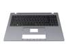 Emdoor NS16IDL Original Tastatur inkl. Topcase DE (deutsch) schwarz/grau mit Backlight