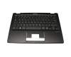 Emdoor NT16H Original Tastatur inkl. Topcase DE (deutsch) schwarz/schwarz