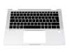 HB2241 Original HP Tastatur inkl. Topcase DE (deutsch) schwarz/silber mit Backlight