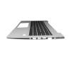 HB2321 Original HP Tastatur inkl. Topcase DE (deutsch) schwarz/silber mit Backlight (Heatshield)