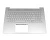 HP Envy 17-cg0000 Original Tastatur inkl. Topcase DE (deutsch) silber/silber mit Backlight