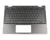 HPM17K13D0J4421 Original HP Tastatur inkl. Topcase DE (deutsch) schwarz/schwarz mit Backlight