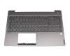 HQ20720475000 Original Lenovo Tastatur inkl. Topcase DE (deutsch) grau/grau mit Backlight