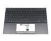 HQ21013183007 Original Asus Tastatur inkl. Topcase DE (deutsch) grau/grau mit Backlight