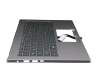 HQ3160B586007 Original Acer Tastatur inkl. Topcase DE (deutsch) silber/silber mit Backlight