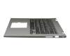 JCHV0 Original Dell Tastatur inkl. Topcase DE (deutsch) schwarz/silber mit Backlight