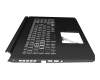 LG05P_N12B3L Original Acer Tastatur inkl. Topcase DE (deutsch) schwarz/schwarz mit Backlight