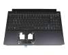 LG05P_P10B3L Original Acer Tastatur inkl. Topcase DE (deutsch) schwarz/schwarz mit Backlight (Anschlusskabel 16mm)