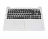 Lenovo IdeaPad 330-15IKB Touch (81DH) Original Tastatur inkl. Topcase DE (deutsch) grau/weiß