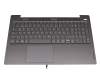 Lenovo IdeaPad 5-15ARE05 (81YQ) Original Tastatur inkl. Topcase DE (deutsch) grau/grau mit Backlight