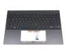 NB2551BA-C Original Asus Tastatur inkl. Topcase DE (deutsch) grau/grau mit Backlight