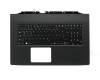 NKI.1517.02B Original Acer Tastatur inkl. Topcase DE (deutsch) schwarz/schwarz mit Backlight