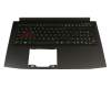 NKI151305D Original Chicony Tastatur inkl. Topcase DE (deutsch) schwarz/schwarz mit Backlight