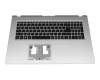 NKI151S0C2 Original Acer Tastatur inkl. Topcase DE (deutsch) schwarz/silber mit Backlight